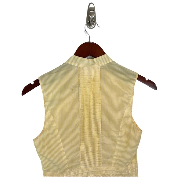 Anthropologie- fei Yellow Sleeveless Button Down - Picture 4 of 8